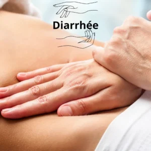 photo d'une personne prise en charge en thérapie manuelle pour de la diarrhée